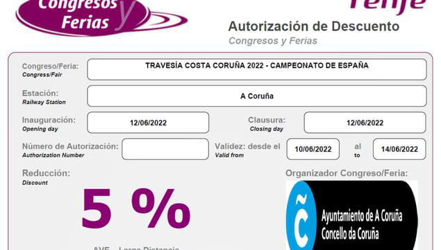 ACUERDO CON RENFE EN TREN AVE-LARGA DISTANCIA