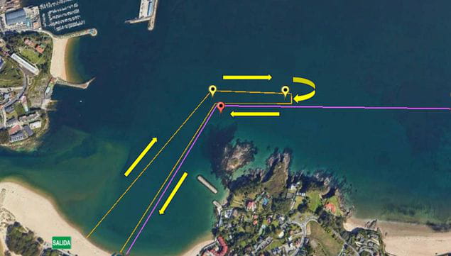 MODIFICACION EN EL RECORRIDO TRAVESIA COSTA OLEIROS DISTANCIA 2000 M