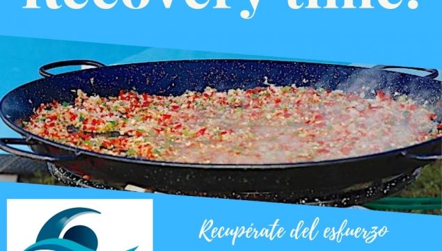 Pincho recovery de paella en la Travesía Costa Abanca Balarés 2019